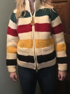 Chunky Zip-Front Striped Wool Jacket - Cream Multi